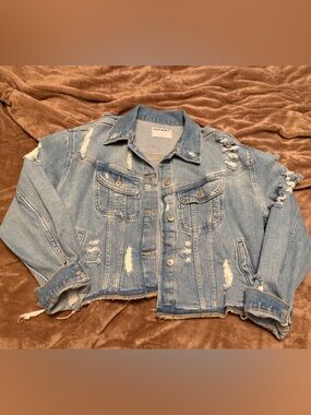 Distressed Denim Jacket